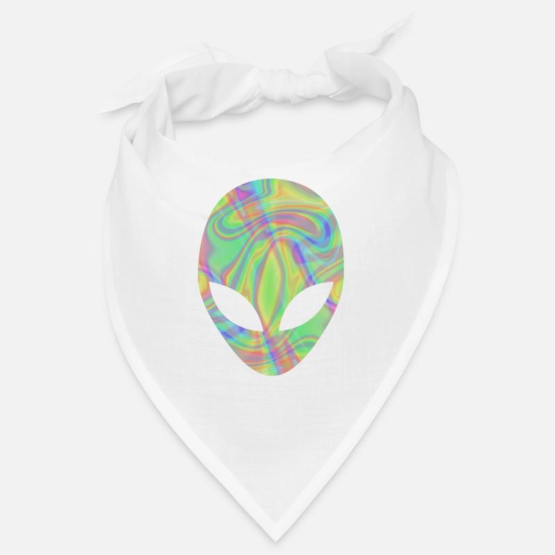 Alien Head Extra Terrestrial Green Hologram Bandana