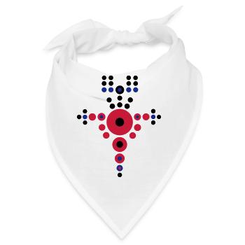 Wikinger Schild Nr.1 - Bandana - Weiß - Vorne