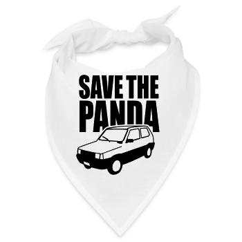 Save the panda - Bandana - Weiß - Vorne