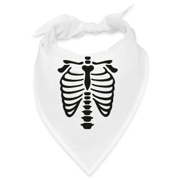 Röntgen Brustkorb - Bandana - Weiß - Vorne