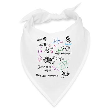Mathe Komplexe Mathematische Wandtafel mit Formeln - Bandana - Weiß - Vorne