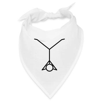 Strichmännchen - Bandana - Weiß - Vorne