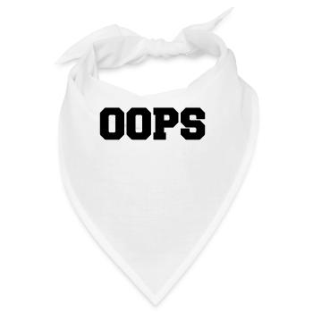 oops - Bandana - Weiß - Vorne