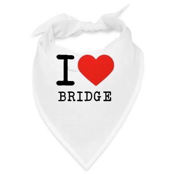 I love Bridge - Bandana - Weiß - Vorne