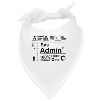 Sys Admin Problem Computer Nerd pc Platine cpu ner - Bandana - Weiß - Vorne