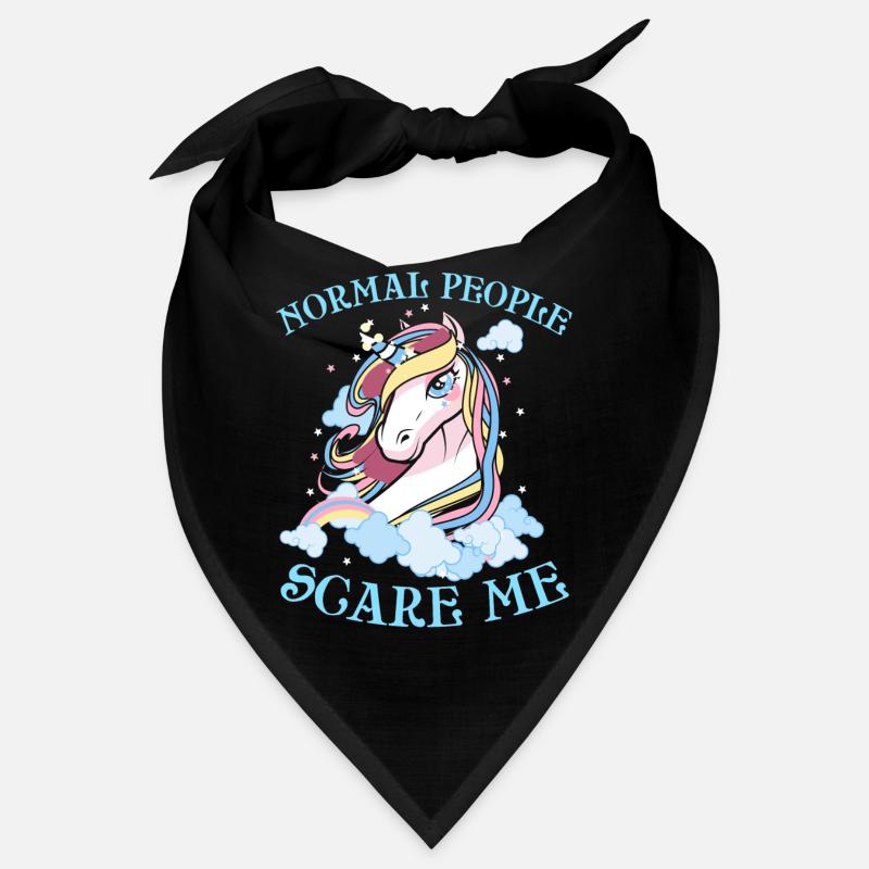 Einhorn Geschenk Normal People Scare Me Bandana