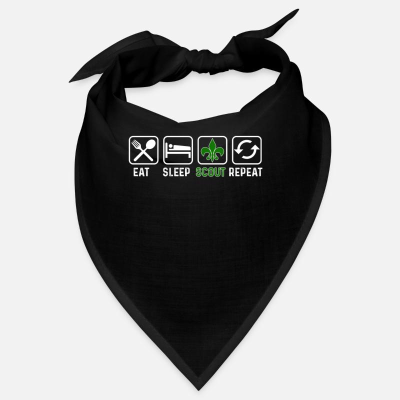 Eat Sleep Scout Repeat Bandana