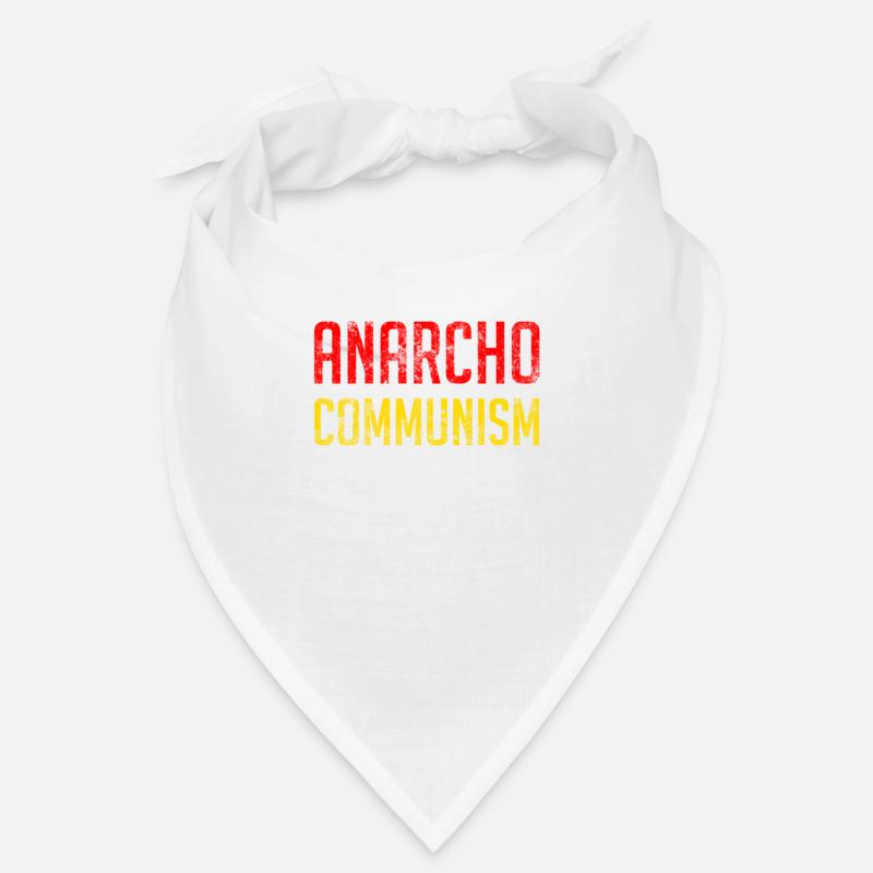 Anarcho Communisme - Bandana - blanc