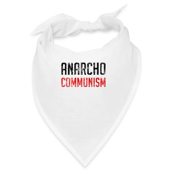 Anarchokommunismus - Bandana - Weiß - Vorne