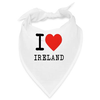 I love ireland - Bandana - Weiß - Vorne