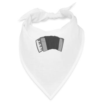 Akkordeon - Bandana - Weiß - Vorne