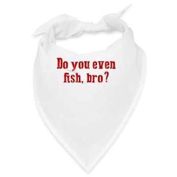 Funny Fishing - Bandana - Weiß - Vorne