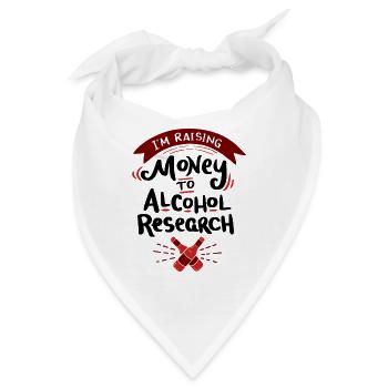 CRAFT BEER: I'm Raising Money for Alcohol Research - Bandana - Weiß - Vorne