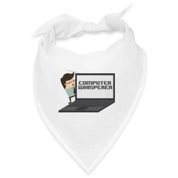 Computer Whisperer - Computer Nerd und Versteher. - Bandana - Weiß - Vorne