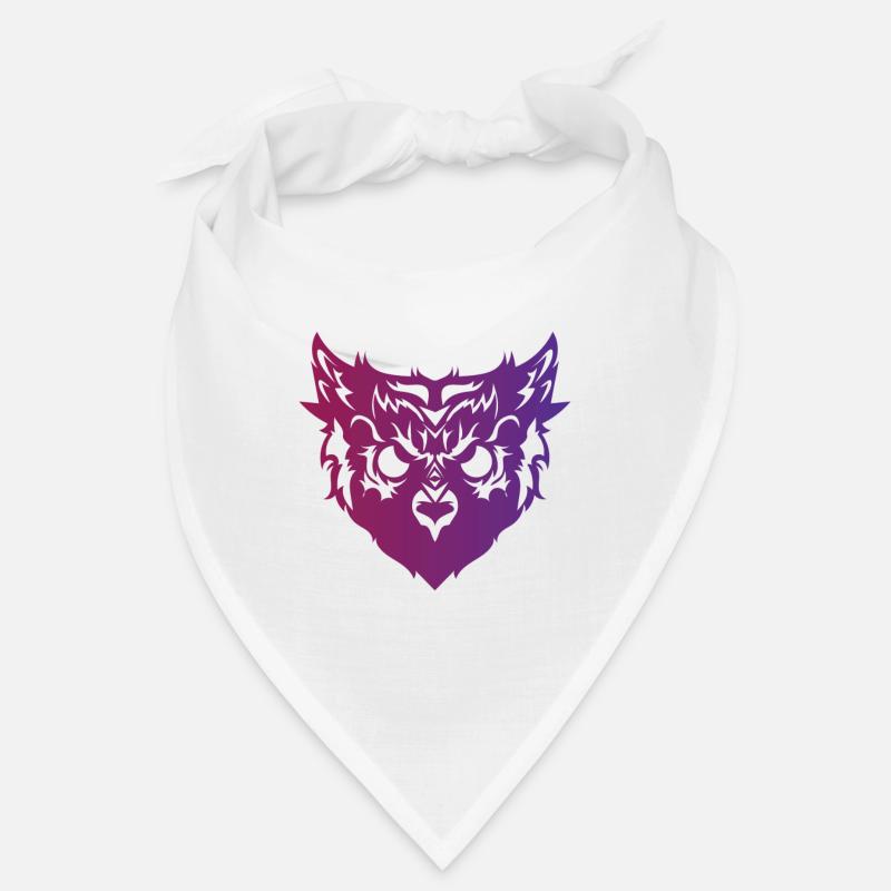 Eule mit bösem Blick Uhu Vogel Geschenk Bandana