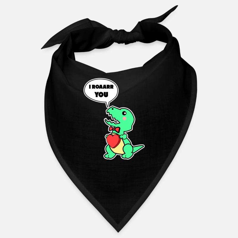Valentinstag Dino schenkt dir sein Herz Geschenk Bandana