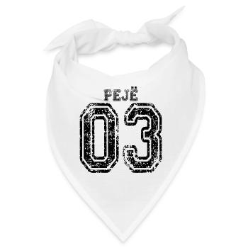 Peje 03, Peja 03 Kosovo Albanien Geschenk - Bandana - Weiß - Vorne