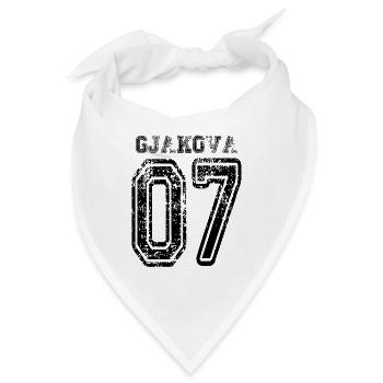 Gjakova 07, Gjakove 07 Albanien Kosovo Geschenk - Bandana - Weiß - Vorne
