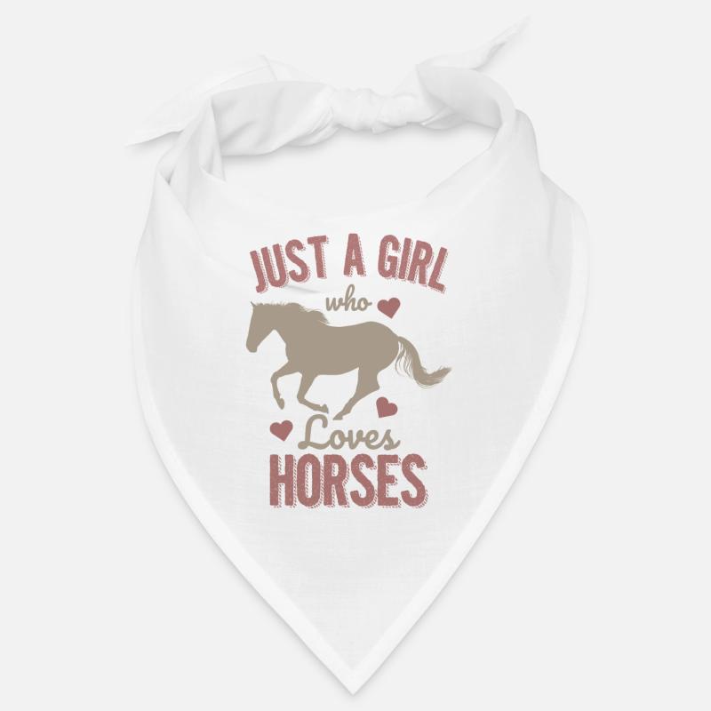 Nur ein Mädchen Pferde lieben Geschenk Pony Tier Bandana