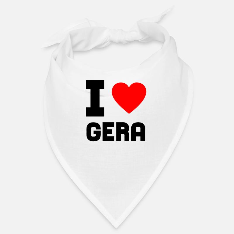 I Love Gera Thuringia Gift idea hometown Bandana