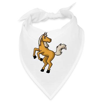 Pferdchen - Bandana - Weiß - Vorne