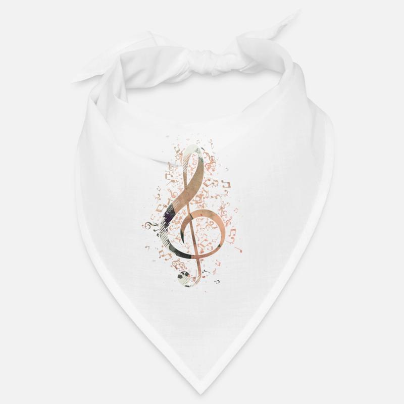 Treble clef notes music instrument gift Bandana