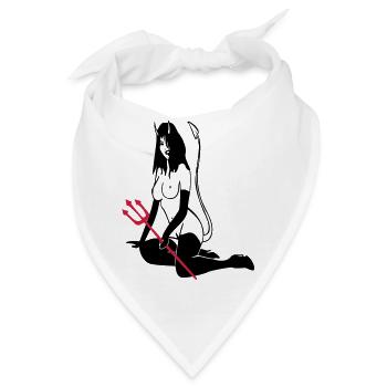 Teufelchen - Bandana - Weiß - Vorne