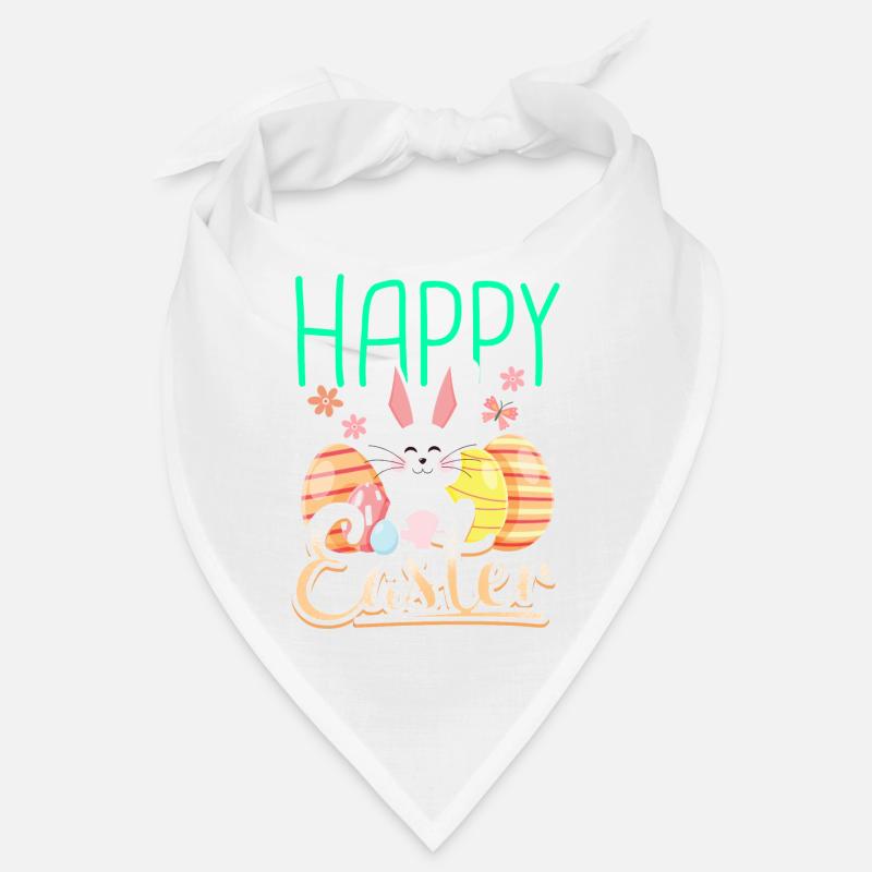 Happy easter gift easter bunny easter eggs cartoon Bandana