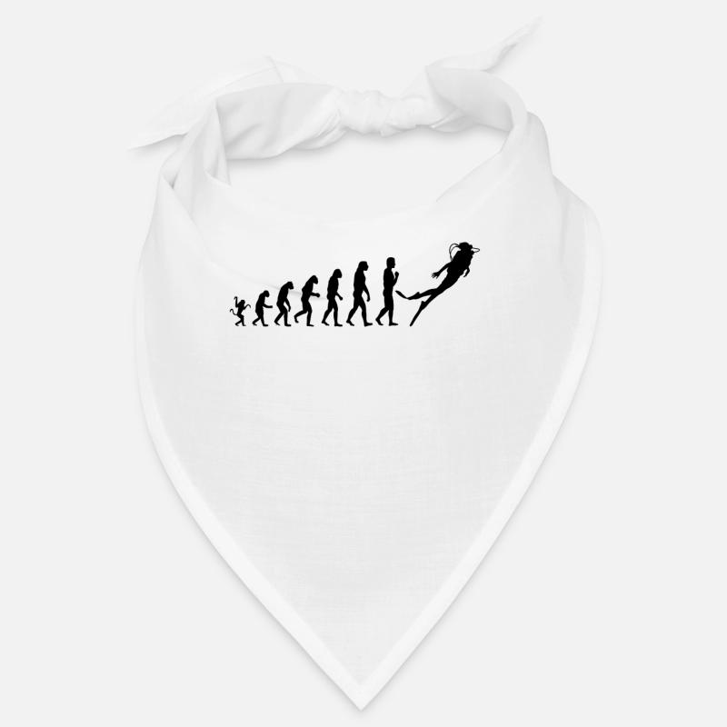 Die Evolution des Tauchen - Unisex T-Shirt Bandana