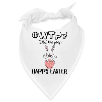 #WTP What the peep Funny WTF Easter Shirt - Bandana - Weiß - Vorne