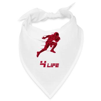 American Football Touchdown Geschenk Geburtstag - Bandana - Weiß - Vorne