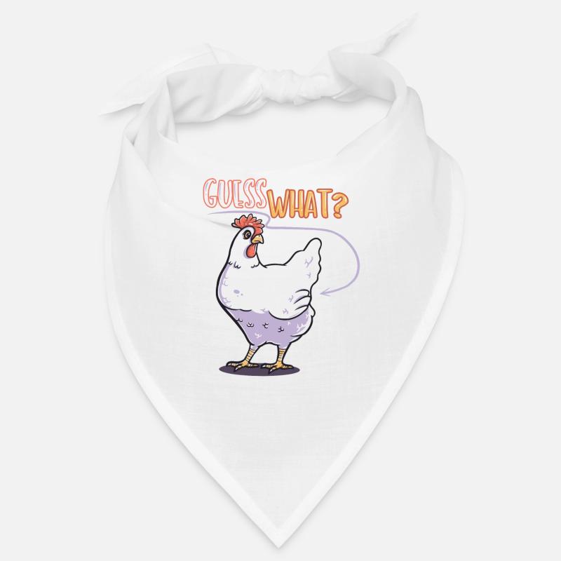 Devinez ce doux créatif cadeau drôle de poulet drôle Bandana
