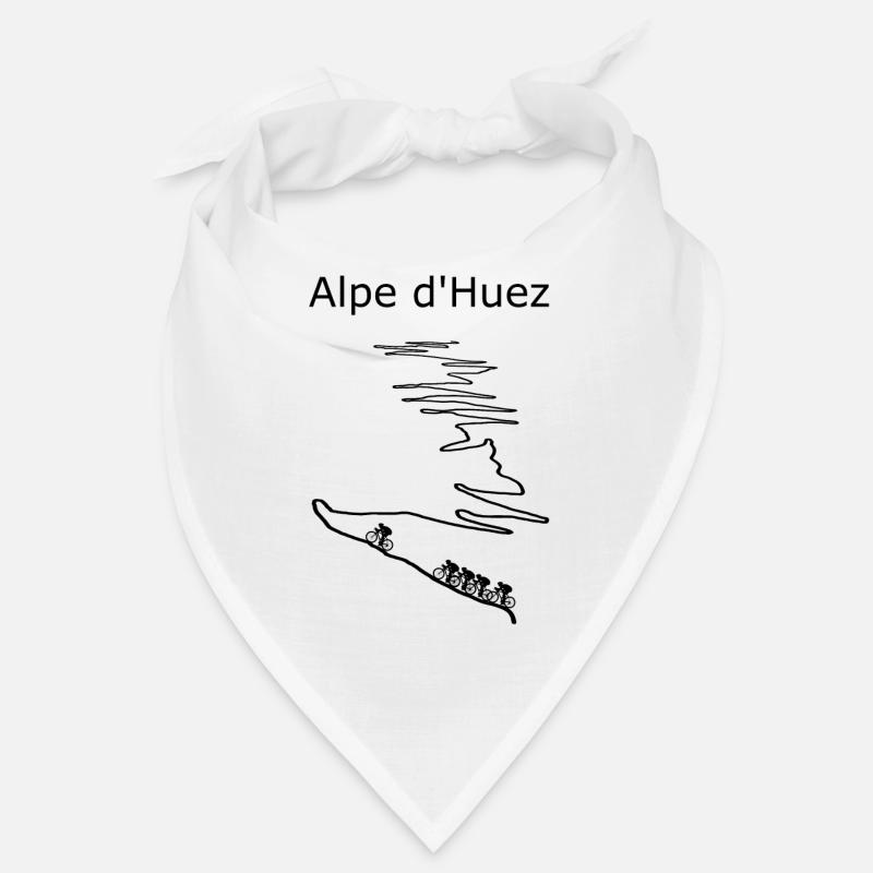 Oeil du Monte Huez avec panache de neige - Bandana - blanc