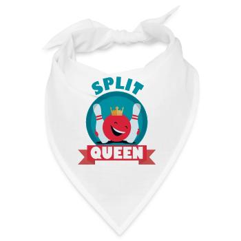 Split Queen Split Happens Bowling König T_Shirt - Bandana - Weiß - Vorne