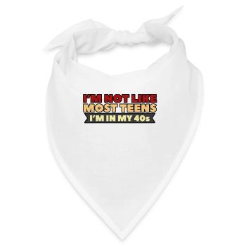 JUST GET OVER IT - Bandana - Weiß - Vorne