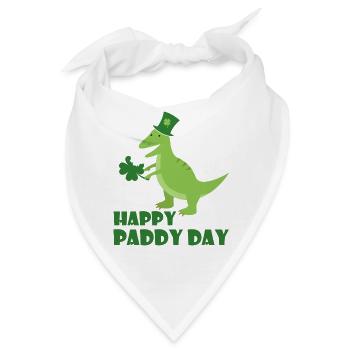 Saint Patricks Day shamrock Klee Dino Trex TShirt - Bandana - Weiß - Vorne