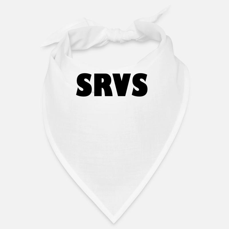 SRVS Servus Hallo Bayern Dialekt Geschenkidee Cool - Bandana - Weiß
