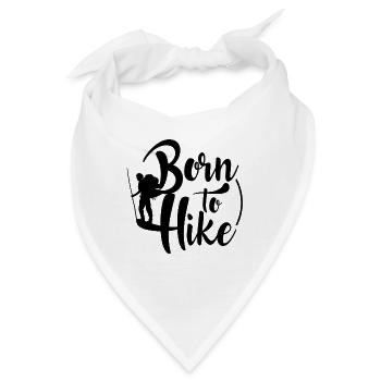 wandern, Wanderung, Freizeitspaß, Hobby, Berg - Bandana - Weiß - Vorne