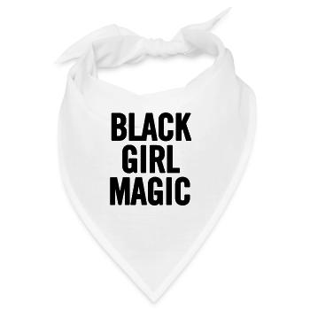 Black Girl Magic 2 Schwarz - Bandana - Weiß - Vorne