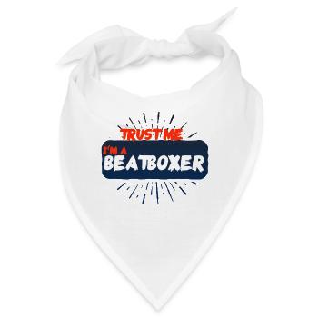 Beatbox Beatboxer Beat Schlag Vocal Rhythmus Herz - Bandana - Weiß - Vorne
