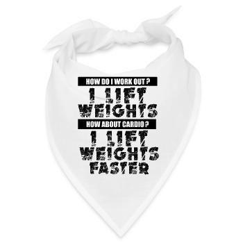 Fitness Lifter GYM-Shirt - Bandana - Weiß - Vorne