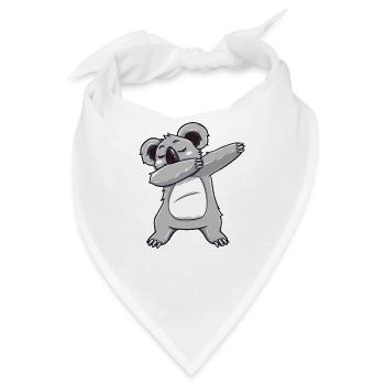 Dabbing dab Koala Bär Dab Geschenk Geburtstag - Bandana - Weiß - Vorne
