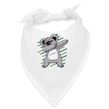Dabbing dab Koala Bär Dab Geschenk Geburtstag - Bandana - Weiß - Vorne
