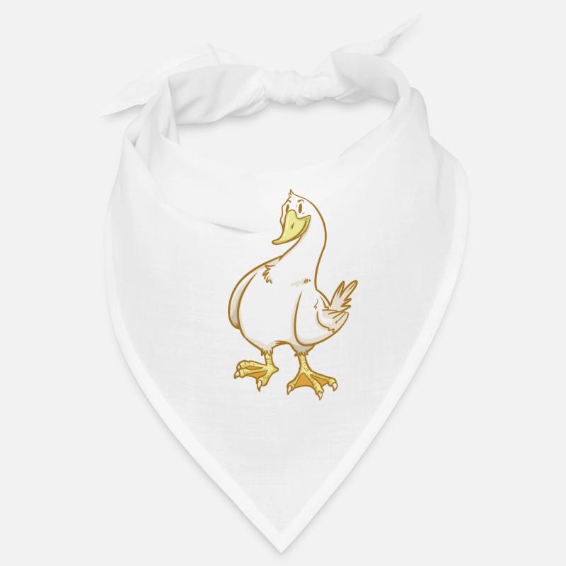 Gans Schön - Geschenk - Bandana - Weiß