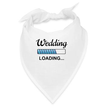 Hochzeit Verlobung Hochzeitsplanung Geschenk - Bandana - Weiß - Vorne