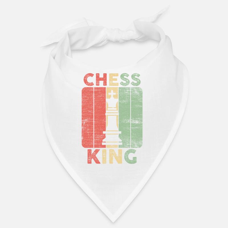 Échecs roi échecs mat idée cadeau - Bandana - blanc