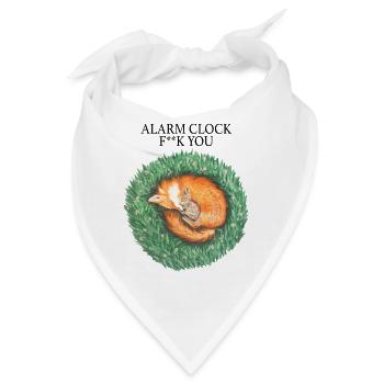 Fuchs und Hase schlafen friedlich - Bandana - Weiß - Vorne