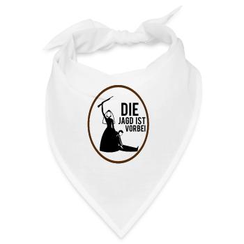 DIE JAGD IST VORBEI - Bandana - Weiß - Vorne