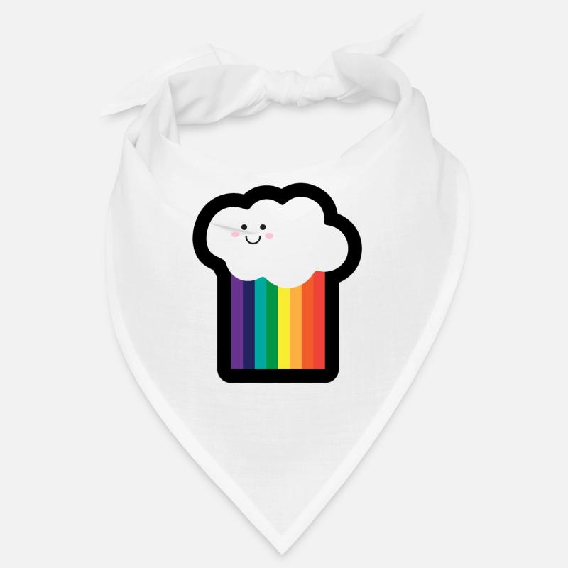 Wolke Regenbogen Lustig Geschenk Gute Laune Bandana