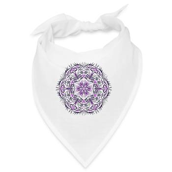 Mandala - Bandana - Weiß - Vorne